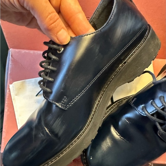 Want Les Essentials Montoro GRUL01 Dark Navy Derby Shoe Size 39 - Picture 5 of 5